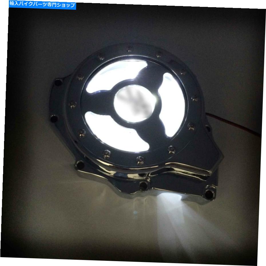 クロームパーツ ホワイトLED Suzuki GSX1300R Hayabusa 1999-2020 Chrome White LED See Through Engine Cover For Suzuki Gsx1300R Hayabusa 1999-2020 chrome【並行輸入品】|Us Custom Parts Shop USDM
