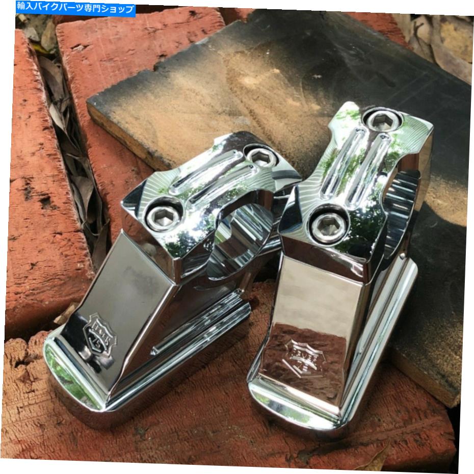 クロームパーツ 4 "フライングウィングハーレーハンドルバーライザークロームビレットスポーツスターダイナCNC台湾 4" Flying wing Harley Handlebar Risers chrome Billet Sportster Dyna CNC Taiwan【並行輸入品】｜Us Custom Parts Shop USDM