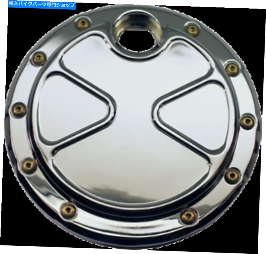 クロームパーツ Carl Brouhardデザインクロム爆撃機燃料ドアガスキャップカバー2008-17ハーレーツーリ Carl Brouhard Designs Chrome Bomber Fuel Door Gas Cap Cover 2008-17 Harley Touri【並行輸入品】