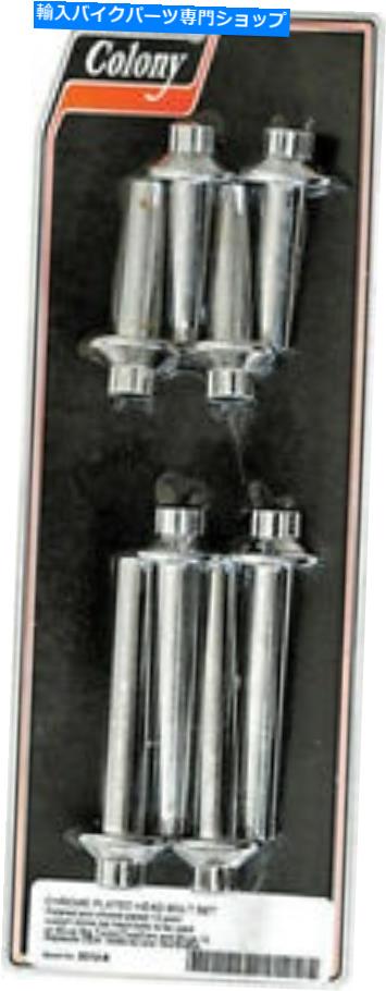 クロームパーツ コロニーマシンヘッドボルトキットクロームBT 92-16およびXL 93-UP 2012-8 Colony Machine Headbolt Kit Chrome Bt 92-16 And Xl 93-Up 2012-8【並行輸入品】