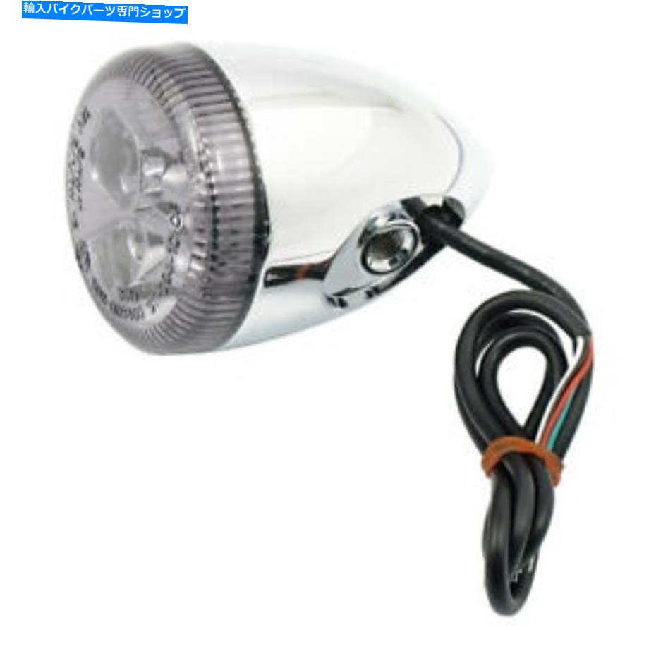 クロームパーツ ハーレー - ダビッドソン用スモークレンズ付き1回転/テールとブレーキライトのクローム3 Chrome 3 In 1 Turn/Tail and Brake Light With Smoke Lens For Harley-Davidson【並行輸入品】