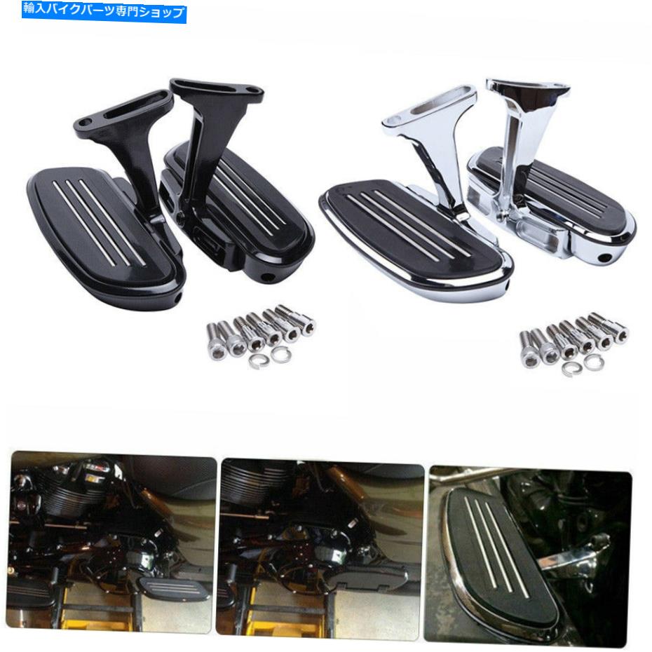クロームパーツ harley touring道路グライド93-20のためのペアの合理化旅客足の床板 Pair Streamline Passenger Foot Floor Boards For Harley Touring Road Glide 93-20【並行輸入品】