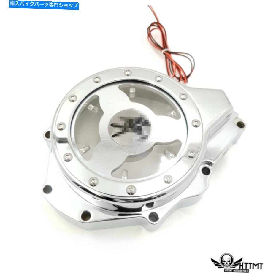 クロームパーツ Suzuki GSX1300RのためのクロムグリーンLEDステータエンジンカバーガード99-20 Chrome Green LED Stator Engine Cover Guard For Suzuki Gsx1300R Hayabusa 99-20【並行輸入品】|Us Custom Parts Shop USDM