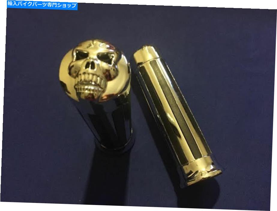 クロームパーツ ホンダヤマハ鈴木ハーレー25mmのオートバイクロームスカルハンドルハンドグリップ Motorcycle Chrome Skull Handlebar Hand Grip For Honda Yamaha Suzuki Harley 25mm【並行輸入品】｜Us Custom Parts Shop USDM