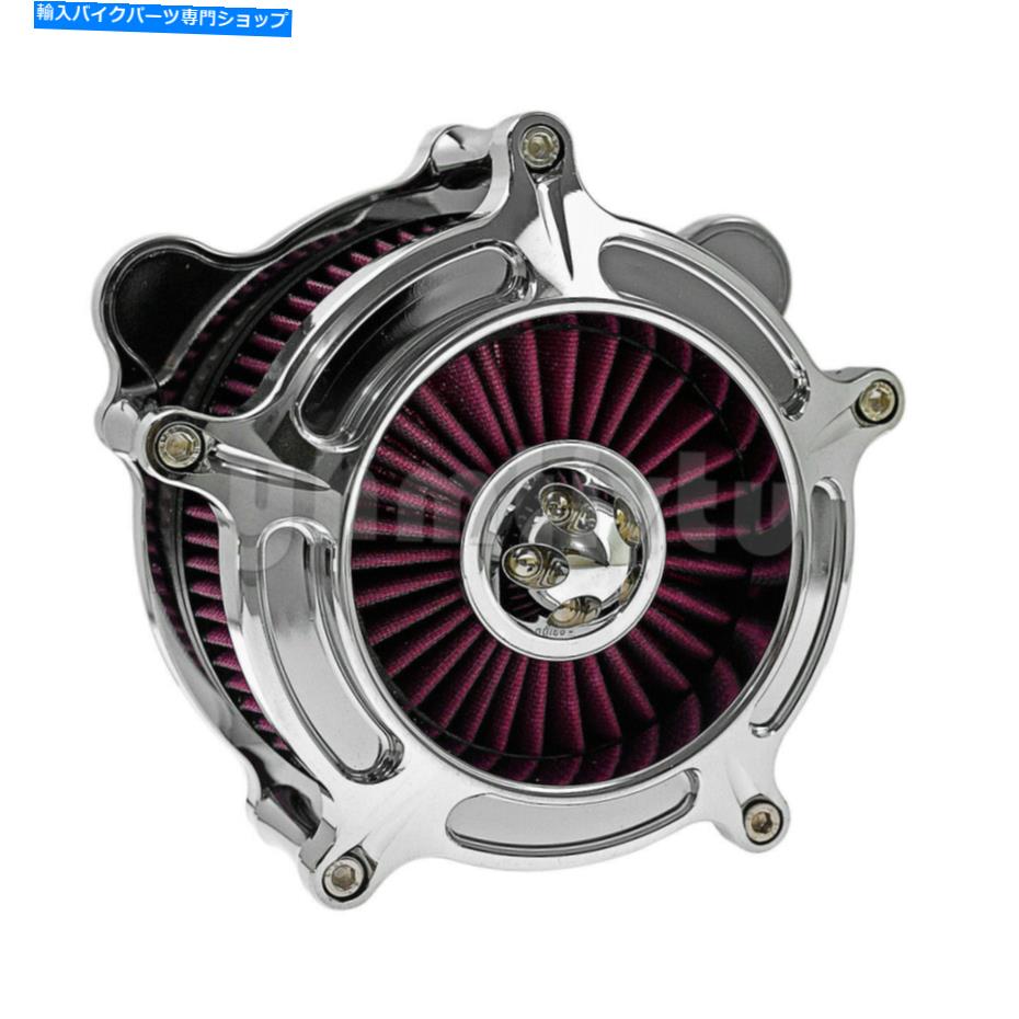 クロームパーツ ツーリングのための赤い要素クロームエアフィルター08-16 Softail 16-17 Dyna FXDLS 17 Red Element Chrome Air Filter Fit For Touring 08-16 Softail 16-17 Dyna FXDLS 17【並行輸入品】|Us Custom Parts Shop USDM