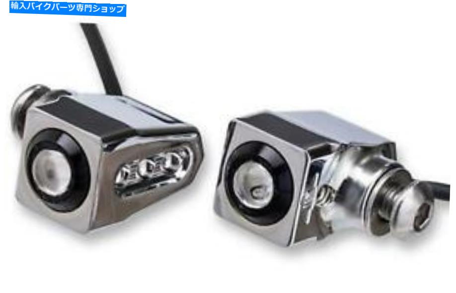 クロームパーツ Joker Machine 05-206-RCラットの目LEDターン信号 - Chrome W / RED Joker Machine 05-206-RC Rat Eye LED Turn Signal - Chrome w/ Red LEDs【並行輸入品】|Us Custom Parts Shop USDM