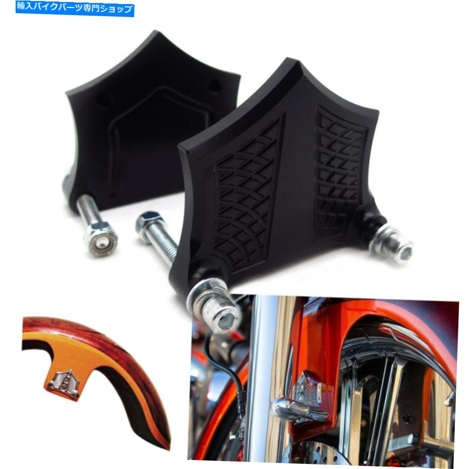 クロームパーツ Harley Baggers 23 26 30 "（5/8" 49mm）のためのChrome-e-O黒造影剤スペーサー CHROME-E-O Black Contrast Fender Spacer For HARLEY Baggers 23 26 30" (5/8" 49mm)【並行輸入品】｜Us Custom Parts Shop USDM