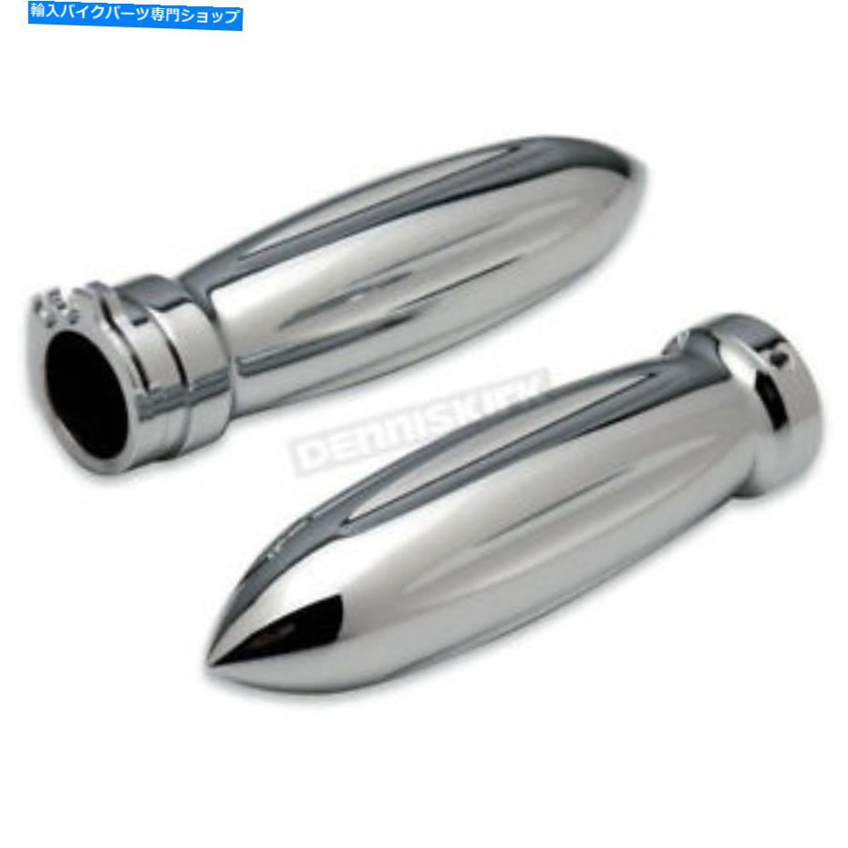 クロームパーツ Pro-One Contour Chromeビレットグリップ - 501320 Pro-One Contour Chrome Billet Grips - 501320【並行輸入品】