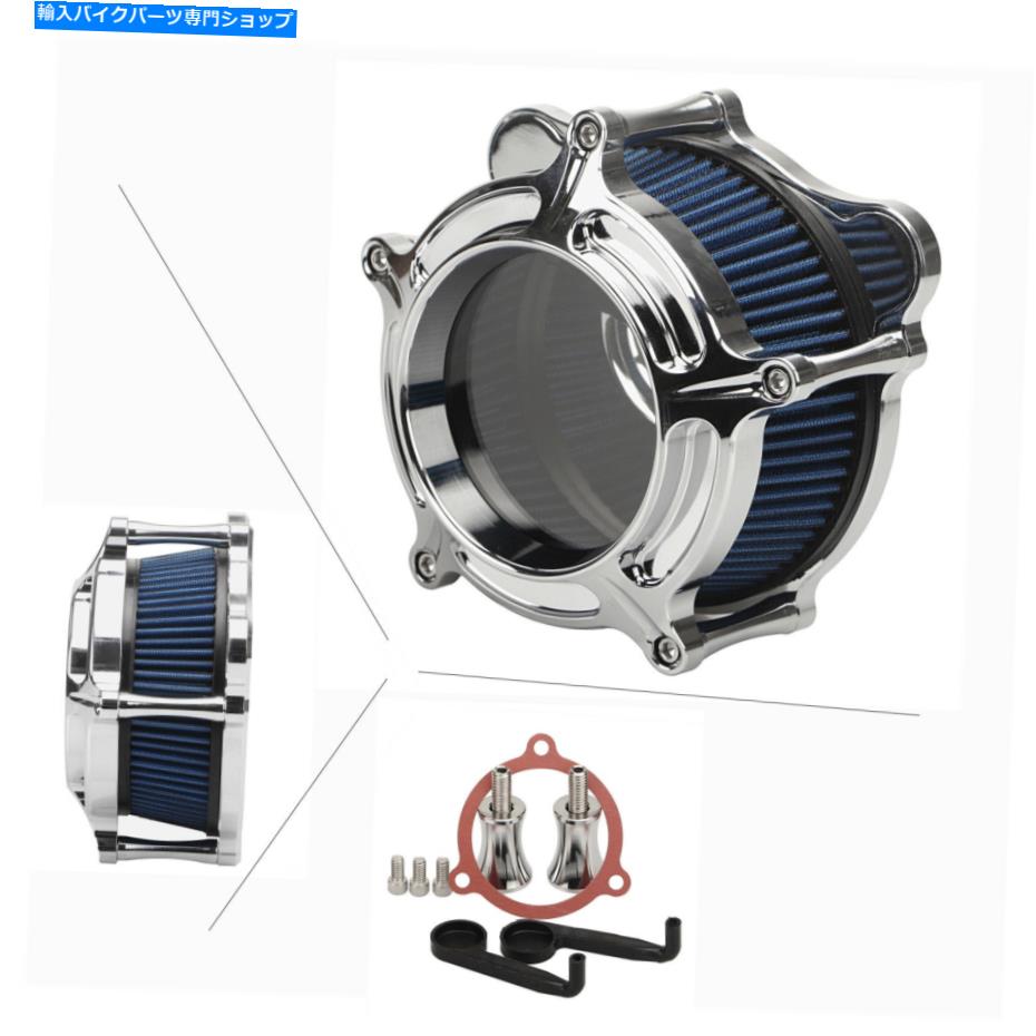 クロームパーツ Harley Touring Flhx Fltr Dyna Softailのためのクリアクロームエアクリーナー摂取フィルター Clear Chrome Air Cleaner Intake Filter For Harley Touring FLHX FLTR Dyna Softail【並行輸入品】