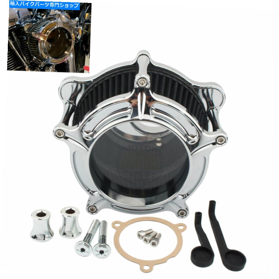 クロームパーツ Harley Electra Road Glide Softail 17アップのためのChromeエアクリーナー吸気フィルターキット Chrome Air Cleaner Intake Filter Kit For Harley Electra Road Glide Softail 17-UP【並行輸入品】
