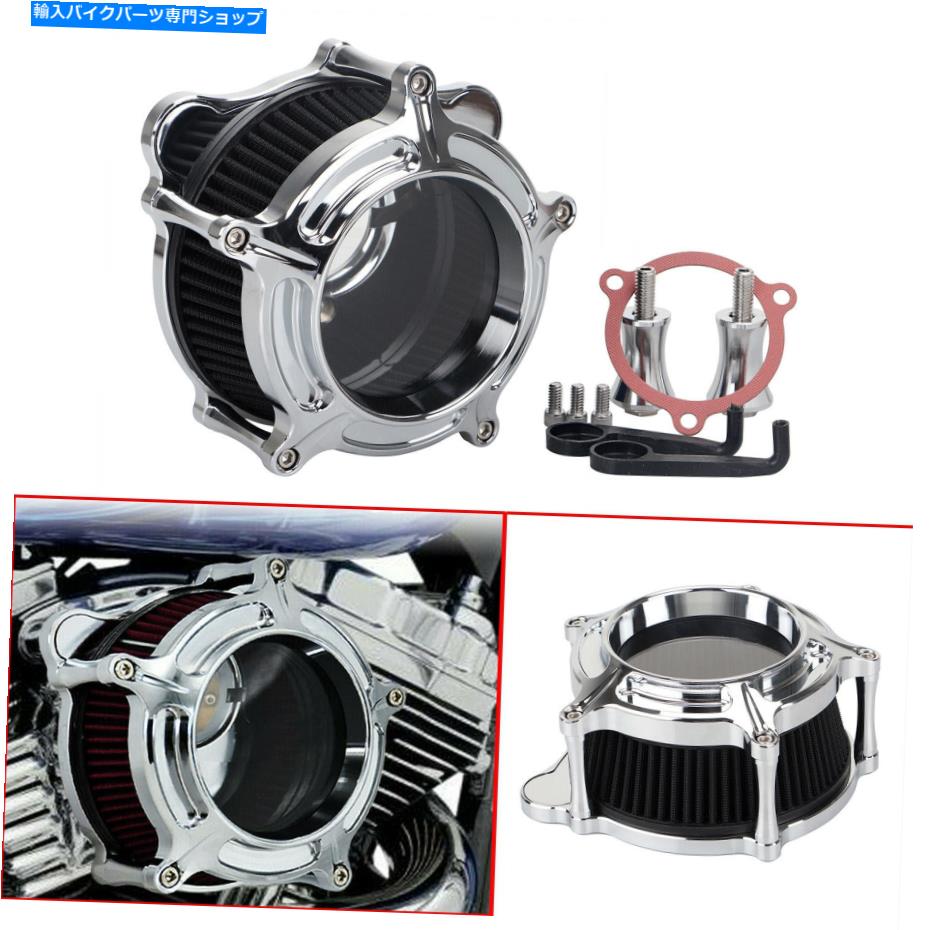 クロームパーツ ハーレーロードグライドウルトラフルトラのためのクロムクリアエアクリーナーブラックインテークフィルター Chrome Clear Air Cleaner Black Intake Filter for Harley Road Glide Ultra FLTRU【並行輸入品】｜Us Custom Parts Shop USDM 35,987円