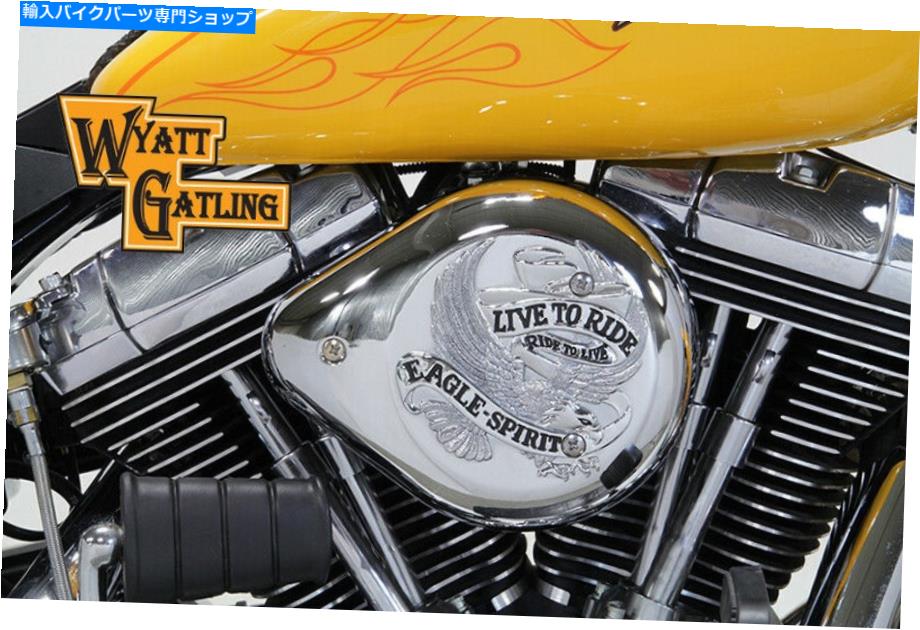 クロームパーツ Chrome Wyatt Gatlingエアクリーナアセンブリ Chrome Wyatt Gatling Air Cleaner Assembly【並行輸入品】