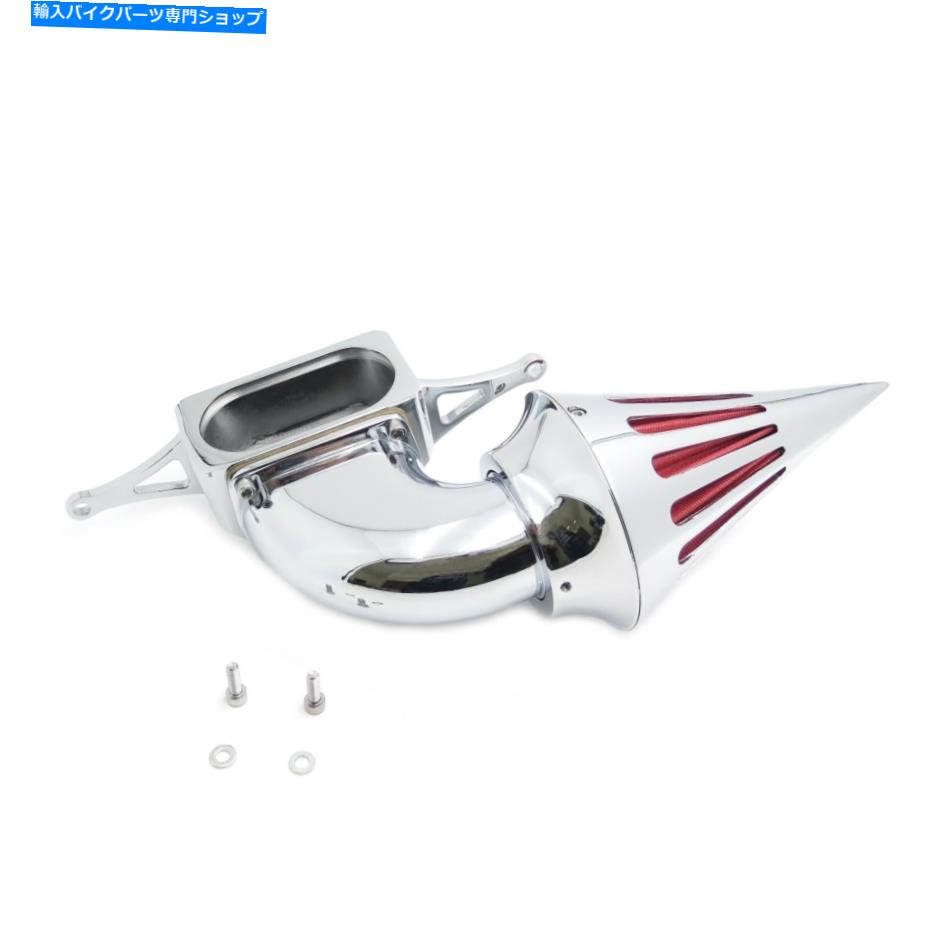 クロームパーツ 2002-2010ヤマハロードスターミッドナイトウォリアーのためのクロムスパイクエアインテークフィルタ Chrome Spike Air Intake Filter For 2002-2010 Yamaha Roadstar Midnight Warrior【並行輸入品】