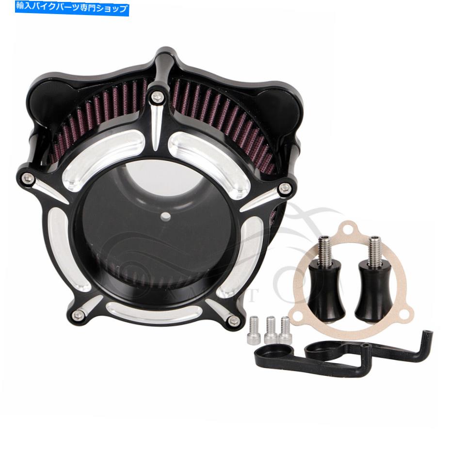 クロームパーツ ハーレーロードエレクトラグライドFLHXのためのクリアクロームエアクリーナフィルター赤い要素 Clear Chrome Air Cleaner Filter Red Element For Harley Road Electra Glide FLHX【並行輸入品】