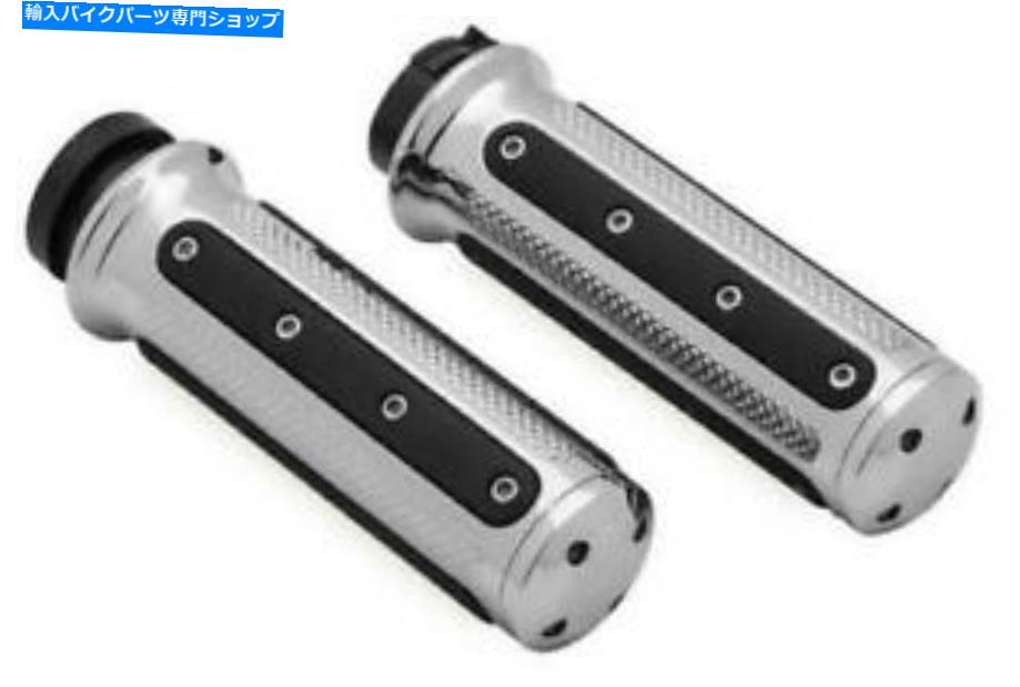 クロームパーツ クライャキン重工業グリップTBW#6122ハーレーダビッドソンクロム Kuryakyn Heavy Industry Grips TBW #6122 Harley Davidson Chrome【並行輸入品】