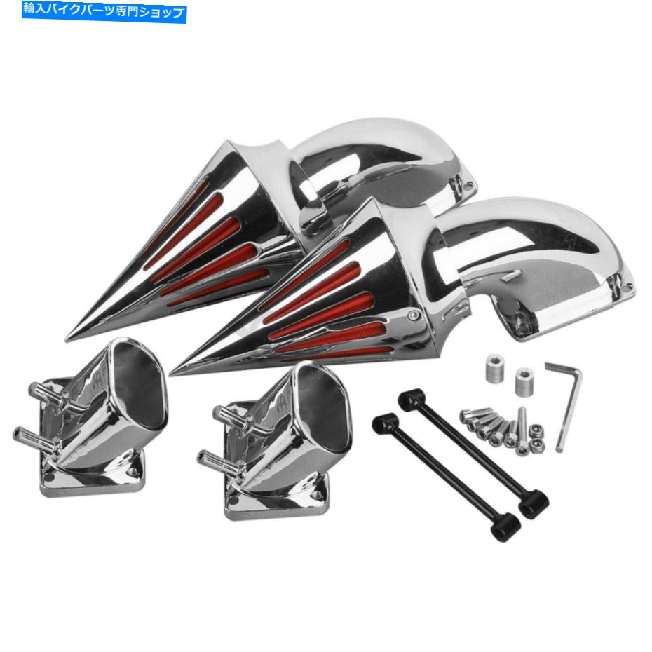 クロームパーツ 鈴木Boulevard M109Rのための注文二重スパイクエアクリーナーフィルター摂取フィット Custom Dual Spike Air Cleaner Filter Intake Fit For Suzuki Boulevard M109R【並行輸入品】|Us Custom Parts Shop USDM