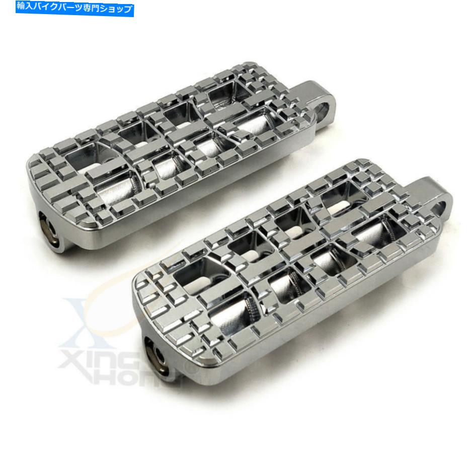クロームパーツ Harley Suspered for Harley Suftail Flsデラックス脂肪少年 2pcs Chromed CNC Dominator Foot Pegs For Harley Softail FLS Deluxe Fat Boy【並行輸入品】|Us Custom Parts Shop USDM