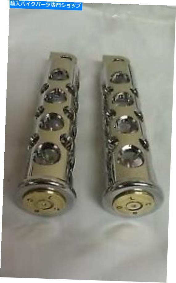 クロームパーツ JTのサイクル。60キャリバーBMGのChromeフットペグハーレースポーツスターFXD XL JT's Cycles .50 Caliber BMG Bullets In Chrome Footpegs Harley Sportster FXD XL【並行輸入品】