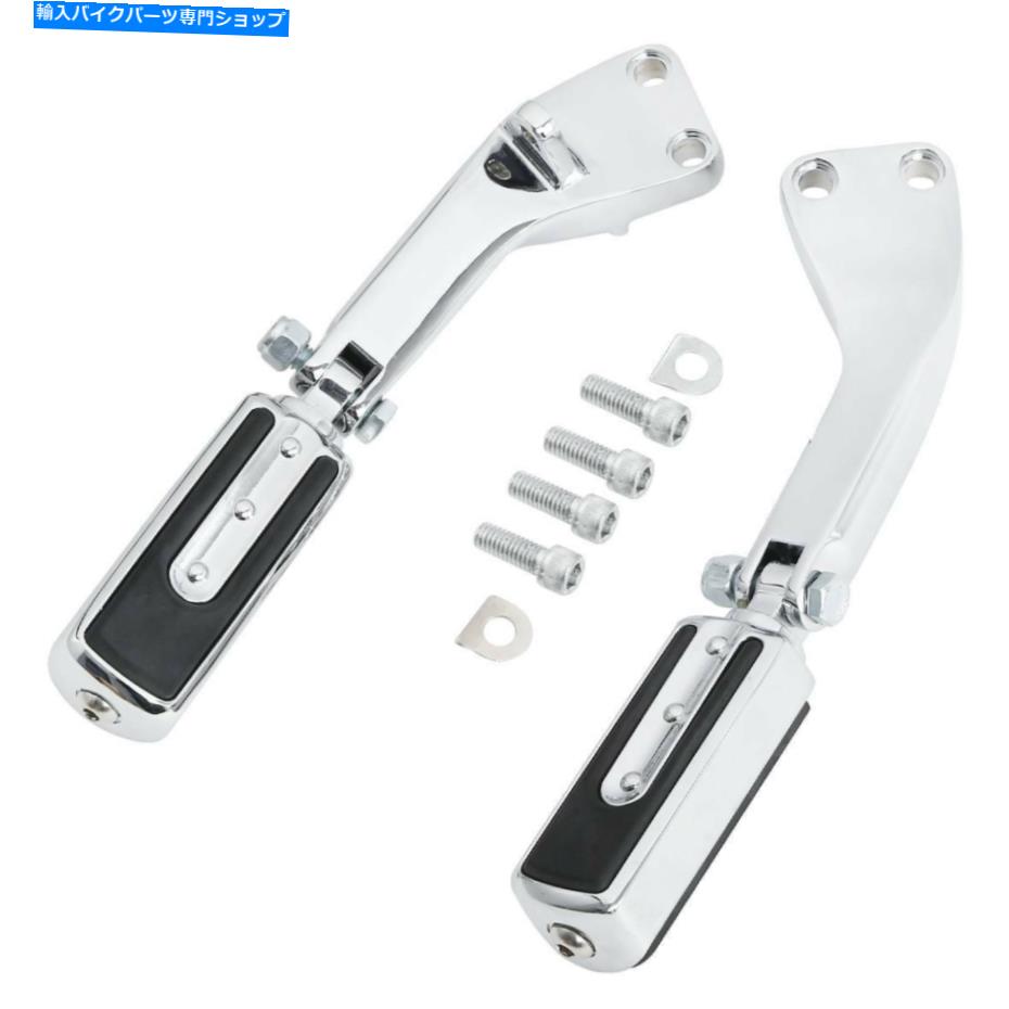 クロームパーツ ハーレーダイナローライダーFXD 14-17のためのアルミクロムフットペグの取付金具 Aluminum Chrome Foot Peg Mounting Bracket For Harley Dyna Low Rider FXD 14-17【並行輸入品】