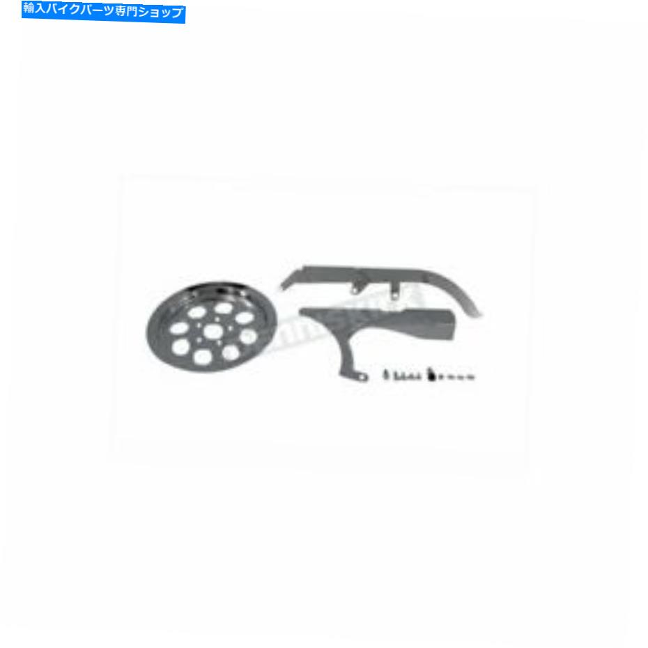 クロームパーツ V-Twin製造クロームベルトガードキット - 27-0157 V-Twin Manufacturing Chrome Belt Guard Kit - 27-0157【並行輸入品】