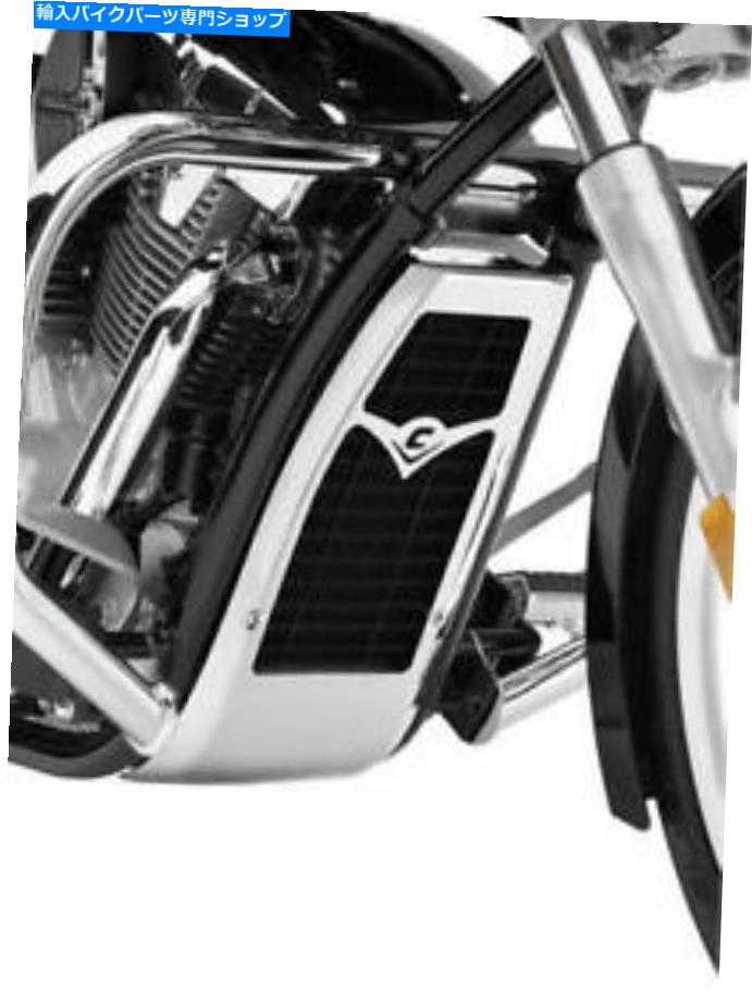 クロームパーツ コブララジエーターカバークロム＃05-9334ホンダVT1300 Cobra Radiator Cover Chrome #05-9334 Honda VT1300【並行輸入品】