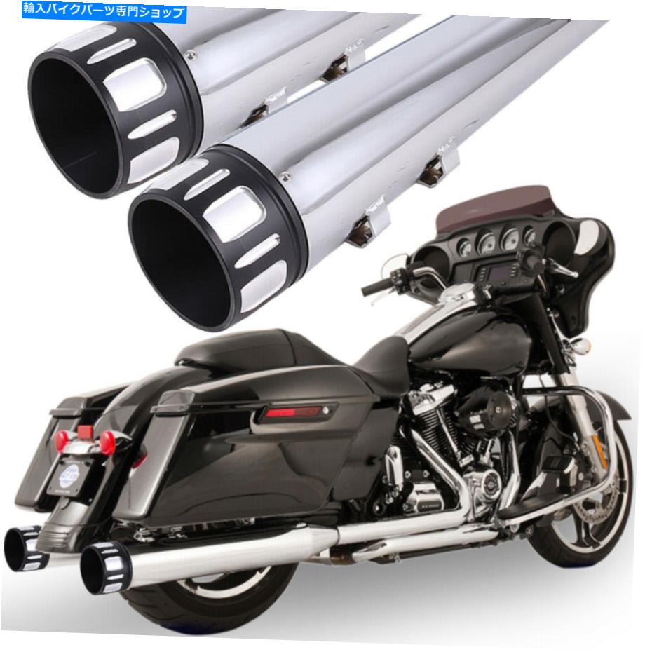 クロームパーツ DNA 4 "ハーレーロードキングエレクトラストリートグライド1995-2016用DNA 4"マフラー排気パイプ DNA 4" Mufflers Exhaust Pipe for Harley Road King Electra Street Glide 1995-2016【並行輸入品】｜Us Custom Parts Shop USDM