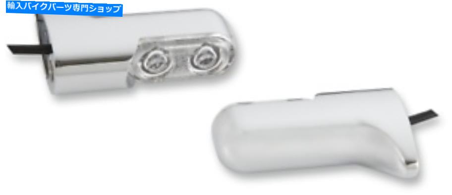 クロームパーツ ハーリーDYNA 00~21のためのArlen Ness直接クローム後部ターン電源LEDシグナルライト Arlen Ness Direct Chrome Rear Turn Power LED Signal Lights for Harley Dyna 00-21【並行輸入品】