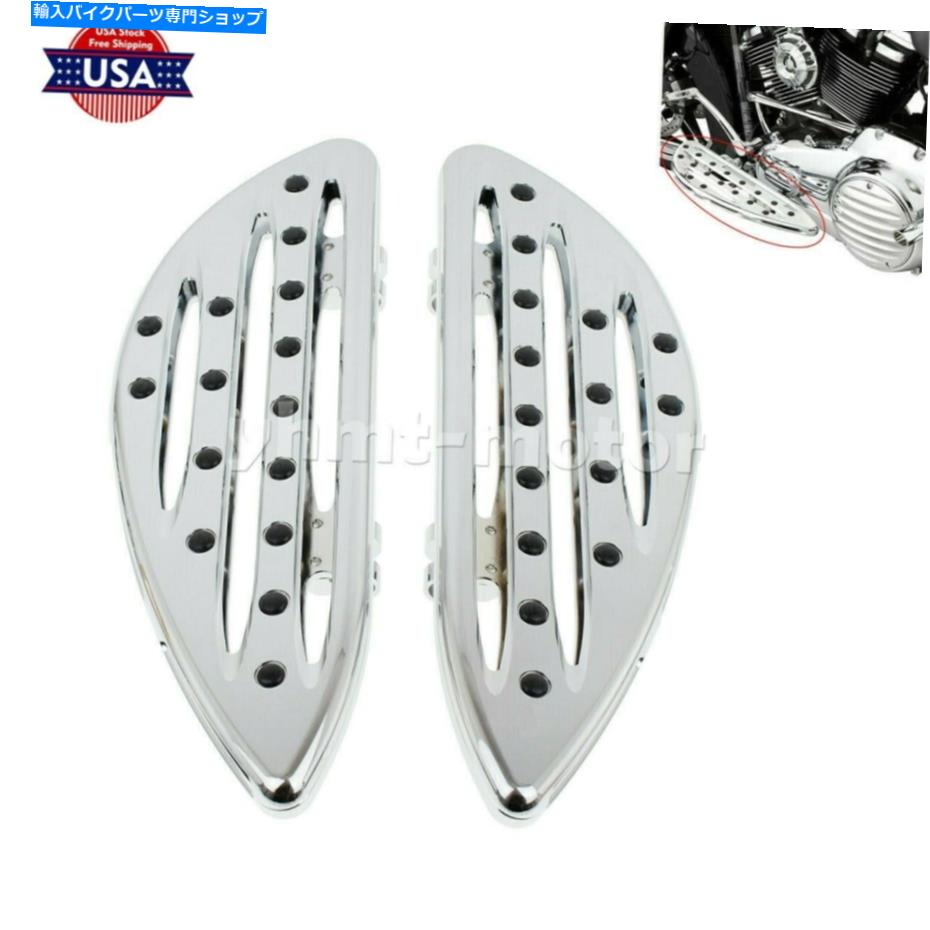 クロームパーツ CNCフロントドライバーストレッチフロアボードクロームフィットソフトソフトダイナ CNC Front Driver Stretched Floorboard Chrome Fit For Touring Softail Dyna【並行輸入品】｜Us Custom Parts Shop USDM