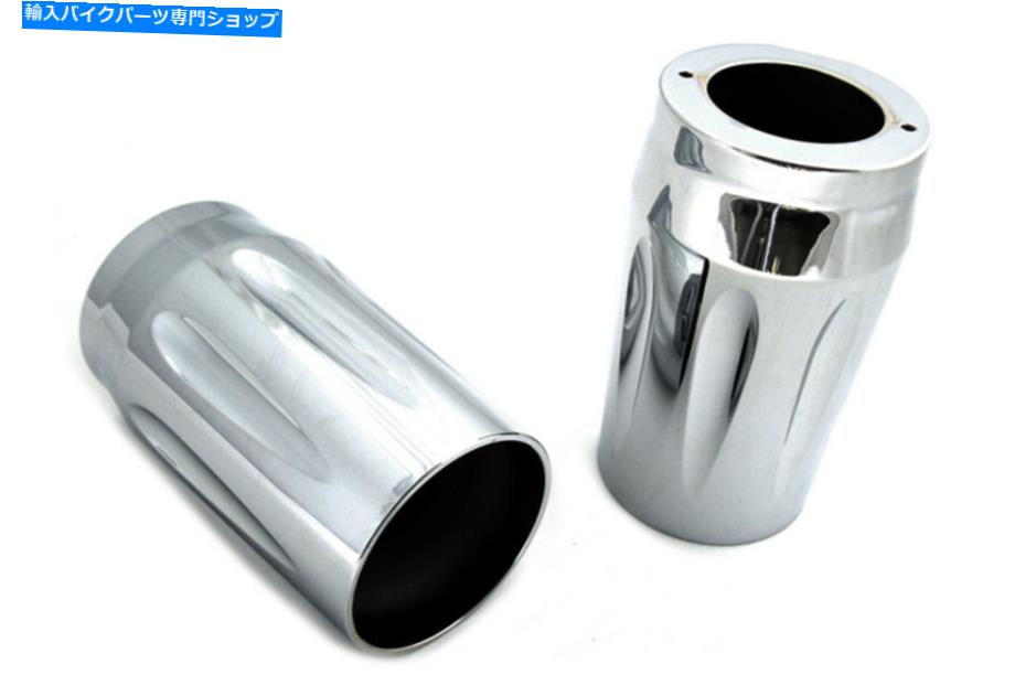 クロームパーツ Chromeフォークスライダーカバーセットハーレー - ダビッドソンにフィット Chrome Fork Slider Cover Set fits Harley-Davidson【並行輸入品】
