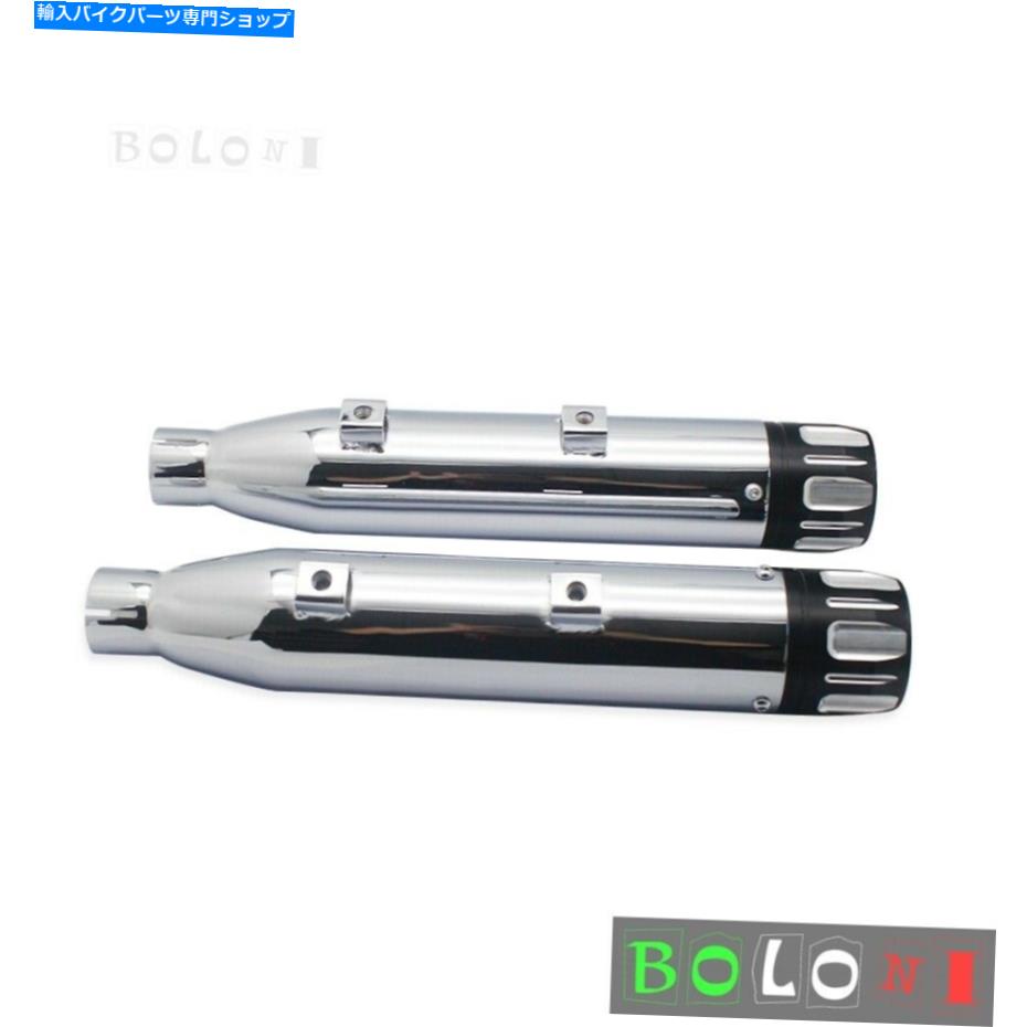 クロームパーツ バーバーススターXL 1200 883 2014-2017用3 - 1/4インテグマイマイダスリッパスイッチフタラ - オリジナルのタイトルを表示 ハーレー スポーツスター XL 1200 883 2014-2017用 3 - 1/4 インチ排気パイプスリップオンマフラー- show original ti【並行輸入品】