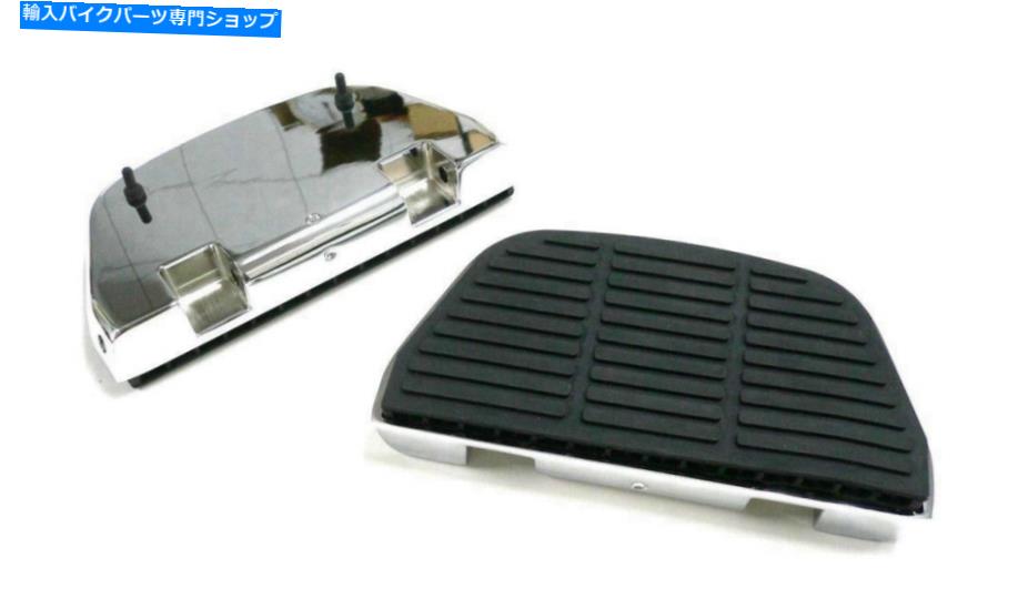 クロームパーツ クロームブロックリアの乗客フットボールキットフィットハーレー - ダビッドソン Chrome Block Rear Passenger Footboard Kit fits Harley-Davidson【並行輸入品】