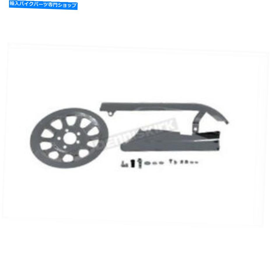 クロームパーツ Vツイン製造クロームベルトガードとプーリカバーキット - 27-0790 V-Twin Manufacturing Chrome Belt Guard and Pulley Cover Kit - 27-0790【並行輸入品】