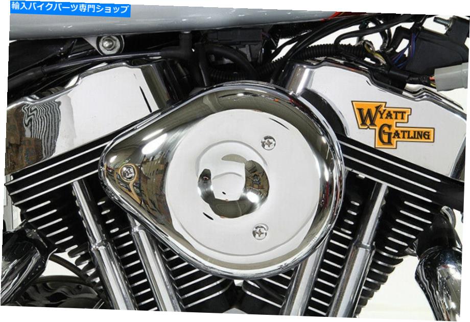 クロームパーツ Chrome Wyatt GatlingエアクリーナアセンブリHarley-Davidsonフィット Chrome Wyatt Gatling Air Cleaner Assembly fits Harley-Davidson【並行輸入品】