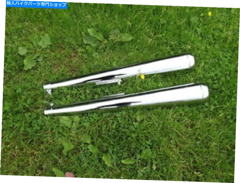 クロームパーツ YAMAHA XS500 XS650ユニバーサルリバースコーンDUNSTALLサイレンサーW18 YAMAHA XS500 XS650 UNIVERSAL REVERSE CONE DUNSTALL SILENCERS W18【並行輸入品】