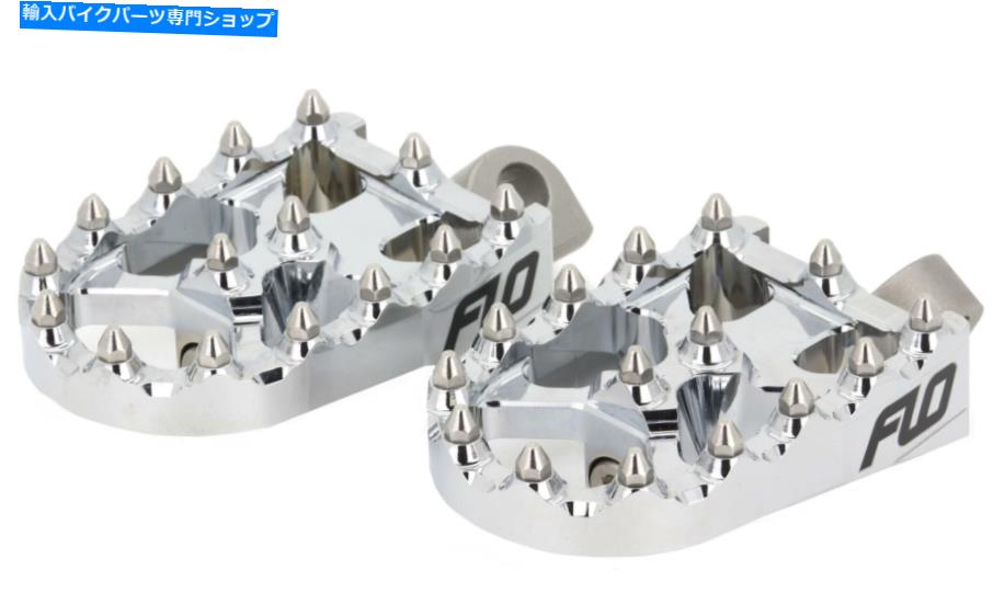 クロームパーツ モータースポーツモトスタイルフットペッグセットクローム2 \