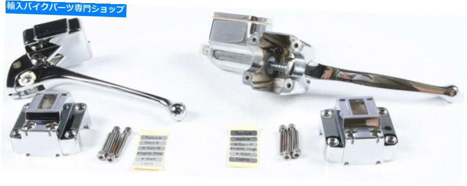 クロームパーツ ハードドライブクロームハンドルバーコントロールキットW / OスイッチハーリーSX250 1975-1978 Harddrive Chrome Handle Bar Control Kit w/o Switches Harley SX250 1975-1978【並行輸入品】