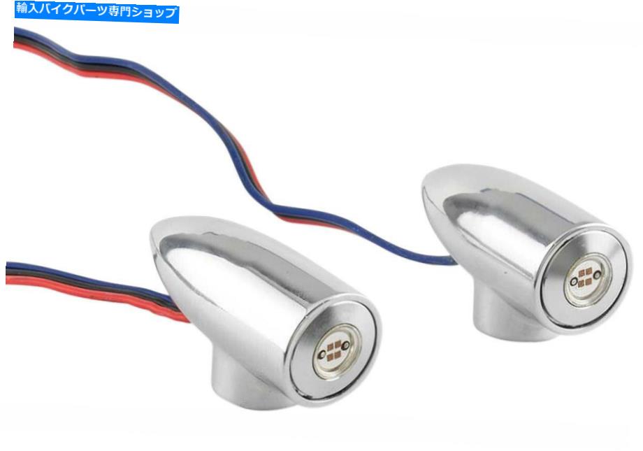 クロームパーツ Paul Yaffe Lightning Bulletマーカーライトフロント/クロム(LB-F-AMB-C) Paul Yaffe Lightning Bullet Marker Lights Front/Chrome (LB-F-AMB-C)【並行輸入品】