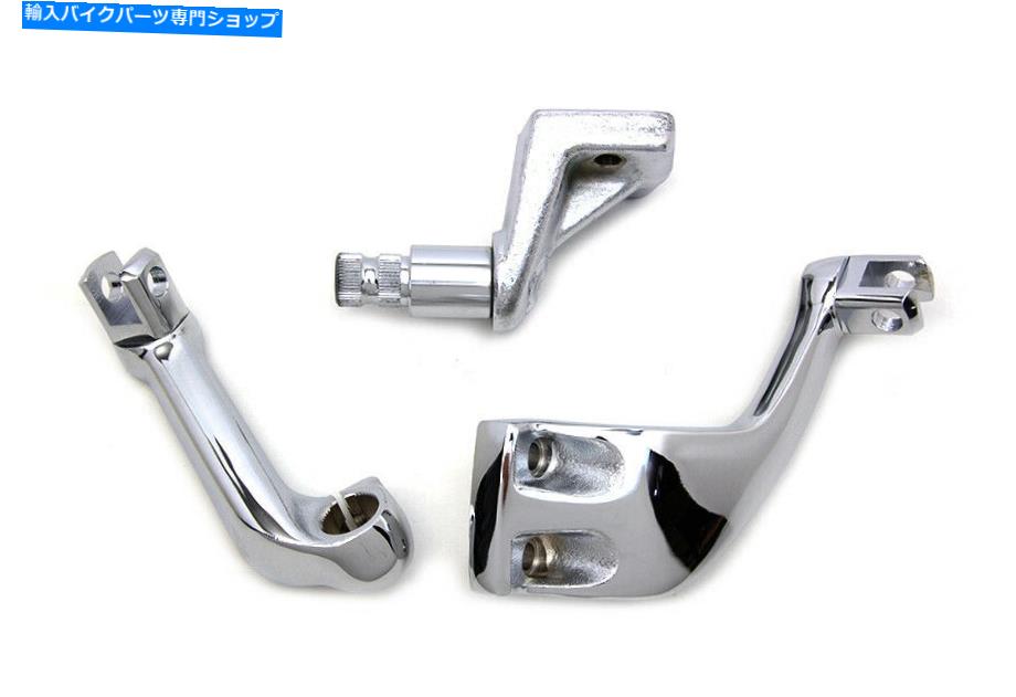 クロームパーツ クロムドライバレプリカフットペグマウントセットフィットハーレーダビッドソン Chrome Driver Replica Footpeg Mount Set fits Harley-Davidson【並行輸入品】