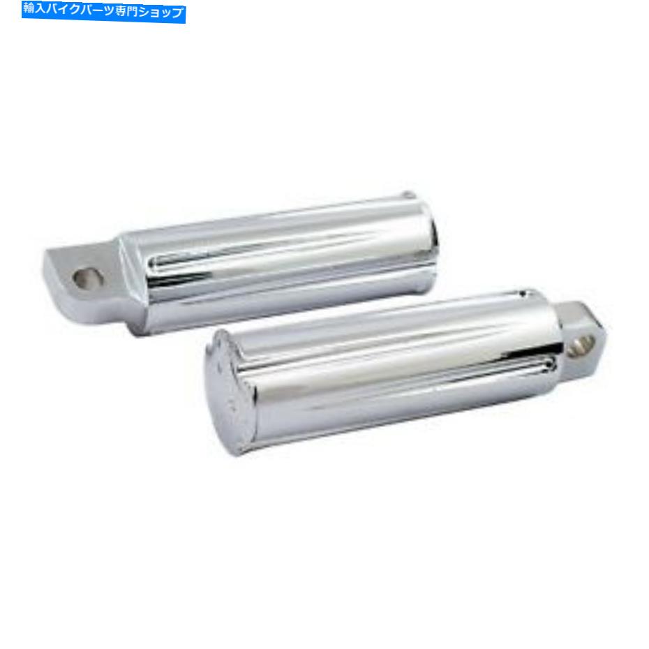 クロームパーツ フロアボードフットペッグクロームメッキマルタビレット Floorboards Footpegs Chrome-Plated Maltese Billet【並行輸入品】