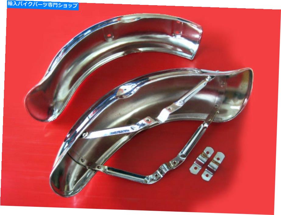 クロームパーツ エンボスDAX ST70 ST50 ST50 70コロント+リアコローカンダード//日本＃BI165＃ - オリジナルのタイトルを表示 ホンダ DAX ST70 ST50 ST50 70 フロント+ リアクロームフェンダーセット // 日本#BI165#- show original title【並行輸入品】｜Us Custom Parts Shop USDM