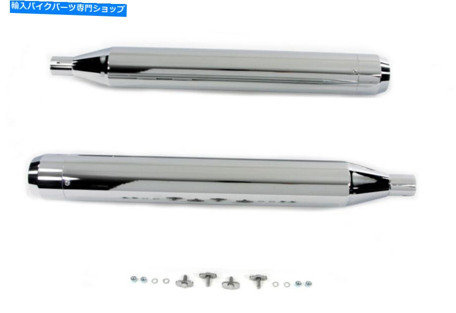 クロームパーツ クロージネスタイプパームズポンドパッション4インチウムショウラッグ4インチョウモット、ジョードジッグ用...--オリジナルのタイトルを表示する クロームロングタイプテーパーエンドチップ付き 4 インチマフラーセット 、 ハーレーダビッドソ【並行輸入品】