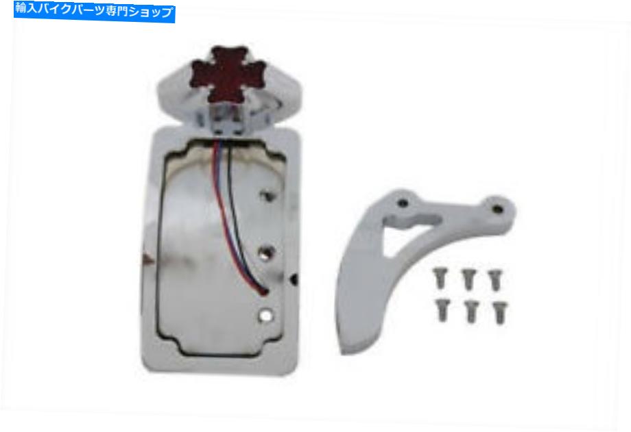 クロームパーツ Harley用クローム鉄クロステールランプアセンブリ Chrome Iron Cross Tail Lamp Assembly for Harley【並行輸入品】