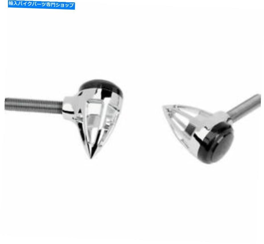 クロームパーツ Arlen Ness 1 In。ビレットの弾丸ライトクロム/アンバー Arlen Ness 1 in. Billet Bullet Lights Chrome/Amber【並行輸入品】