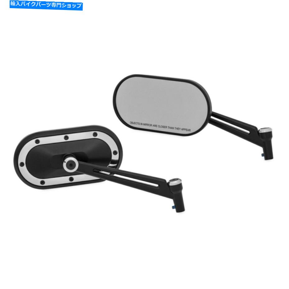 クロームパーツ クライャキン1766重工業鏡、クロムアクセント付き黒 Kuryakyn 1766 Heavy Industry Mirrors, Black with Chrome Accents【並行輸入品】｜Us Custom Parts Shop USDM