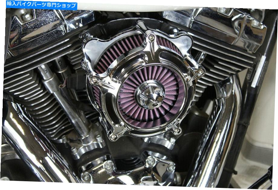 クロームパーツ 露出したフィルターエアクリーナーキットクロームフィットハーレー - デビッドソン Exposed Filter Air Cleaner Kit Chrome fits Harley-Davidson【並行輸入品】