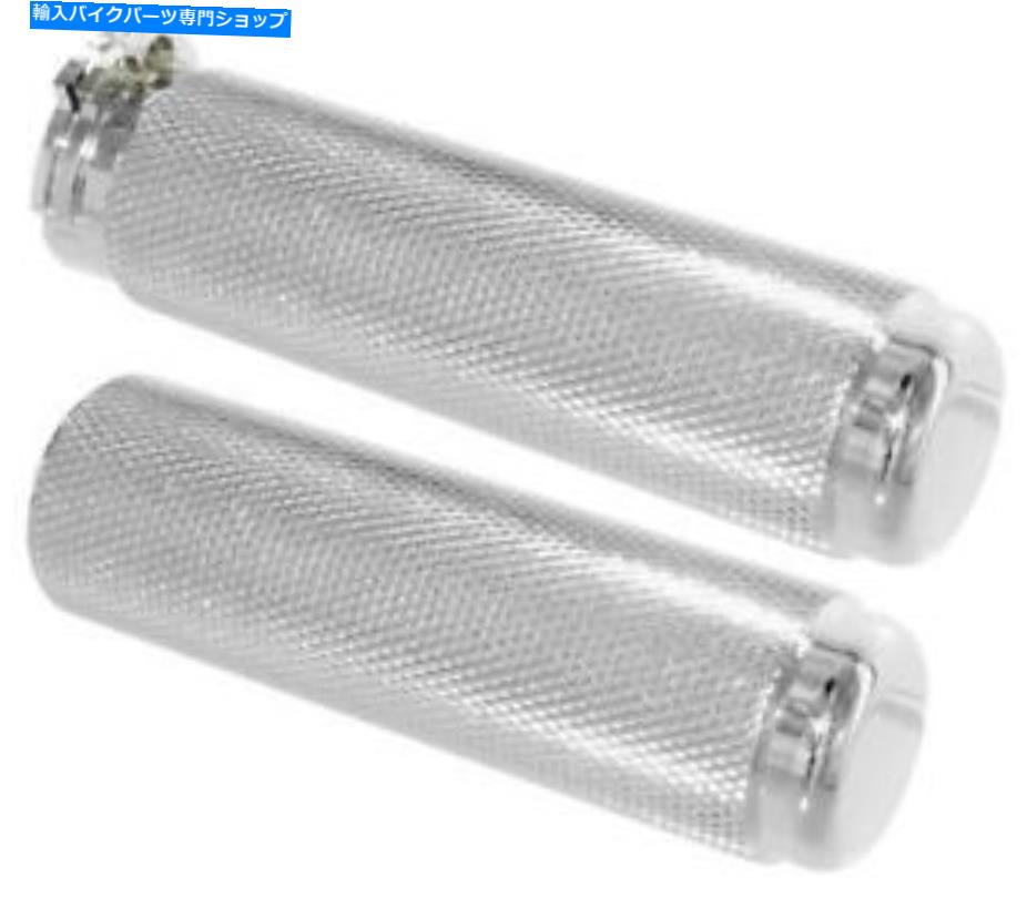 クロームパーツ Pingel 62196ビレットグリップ（クロム） Pingel 62196 Billet Grips (Chrome)【並行輸入品】
