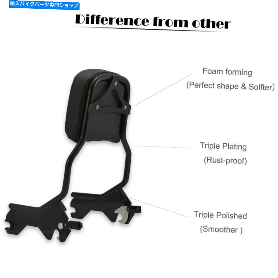 クロームパーツ ハーリーローライダースポーツグライド18+のためのホールドファースト旅客の背もたれのSissy Bar Pad Holdfast Passenger Backrest Sissy Bar Pad For Harley Low Rider Sport Glide 18+【並行輸入品】｜Us Custom Parts Shop USDM