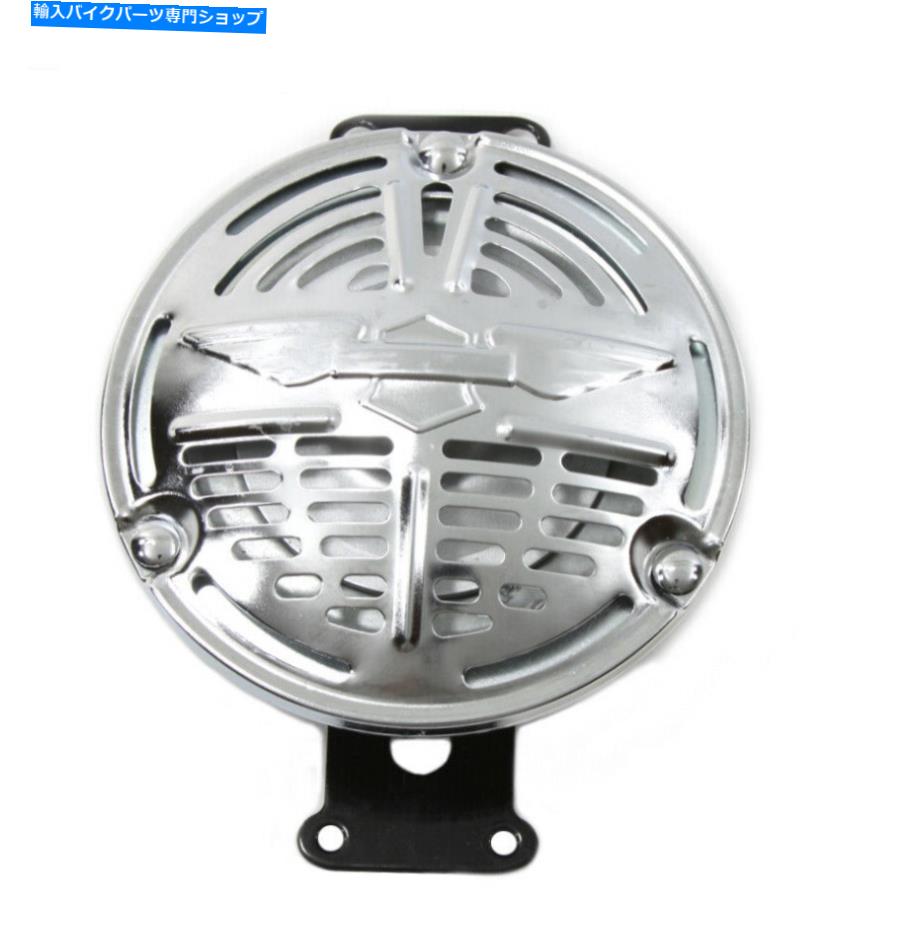 クロームパーツ ハーレーダビッドソンデルコロゴクロームホーン6V（1942-48）VT 33-1456レプリカ Harley Davidson Delco logo chrome horn 6v (1942-48)VT 33-1456 replica【並行輸入品】