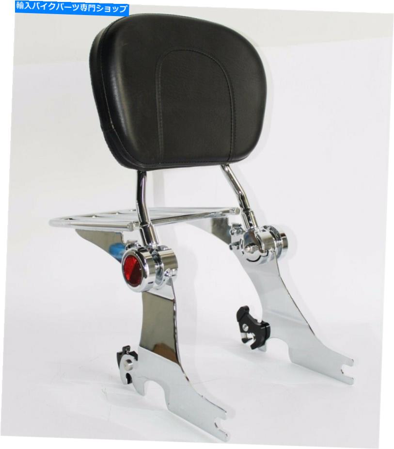 クロームパーツ Harley Sportster 94-03のためのChrome Backrest Sissy Bar荷物ラック Chrome Backrest Sissy Bar Luggage Rack For Harley Sportster 94-03 Adjustable【並行輸入品】