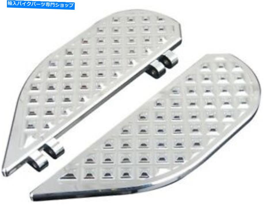 クロームパーツ ハーレークロームワッフルフロアボード96-17 SOSAIL / 86 UPツーリングモデル（ペア） Harley Chrome Waffle Floorboards 96-17 Softail/86-UP Touring models (Pair) New【並行輸入品】｜Us Custom Parts Shop USDM